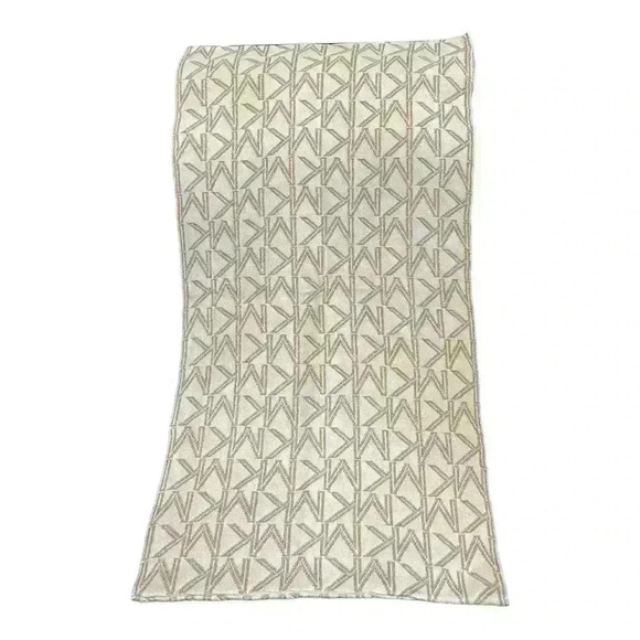 Michael Kors Womens Infinity Scarf Metallic Gold and Cream-NWOT - Picture 2 of 5